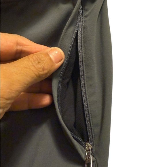 Lululemon gray and Black Zippered sport pants - Picture 4 of 13